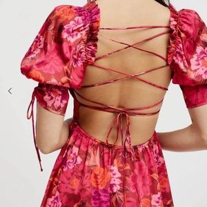 For Love & Lemon’s Alia Backless Mini Dress